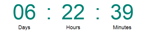 Countdown timer for 5 October 2026